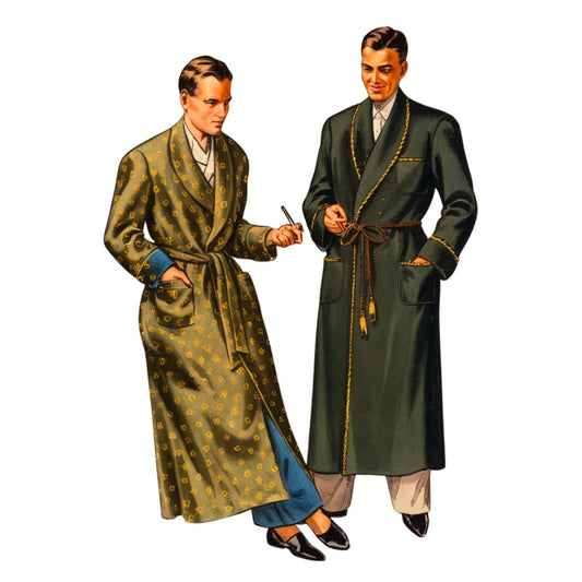 PDF - 1940s Sewing Pattern: 1940's Sewing Pattern: Men's Shawl Collar Dressing Gown, Robe, Smoking Jacket  - Multi-sizes - Download