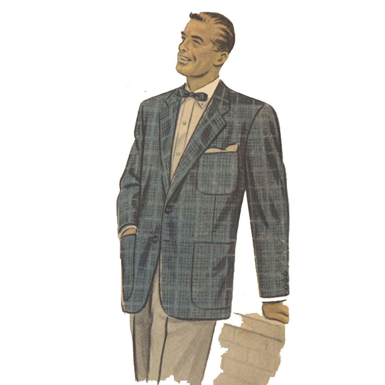 1950s Pattern, Men's Sports Jacket, Blazer – Vintage Sewing Pattern Company