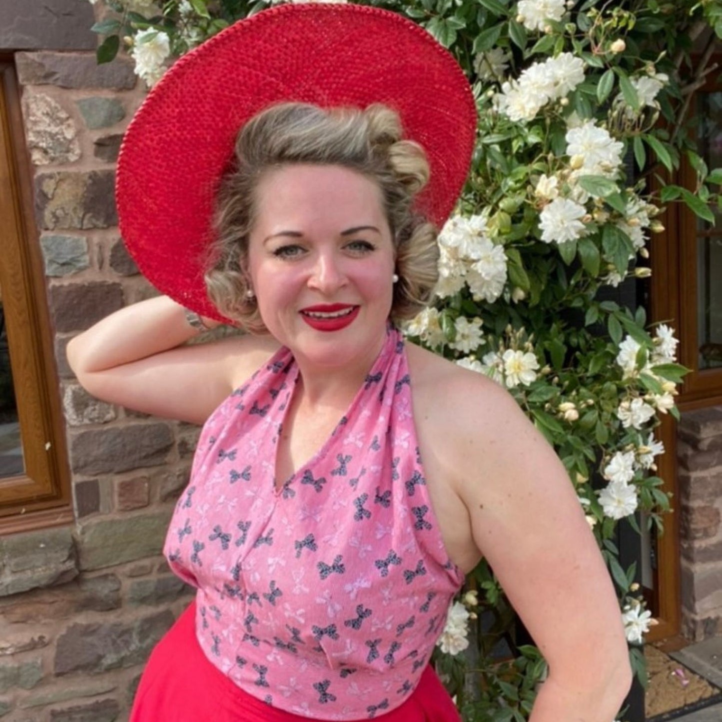 Patrón vintage de los años 50: 'Subway' "Top, blusa con cuello halter rápido & sencillo - Busto 34” (86,4 cm)