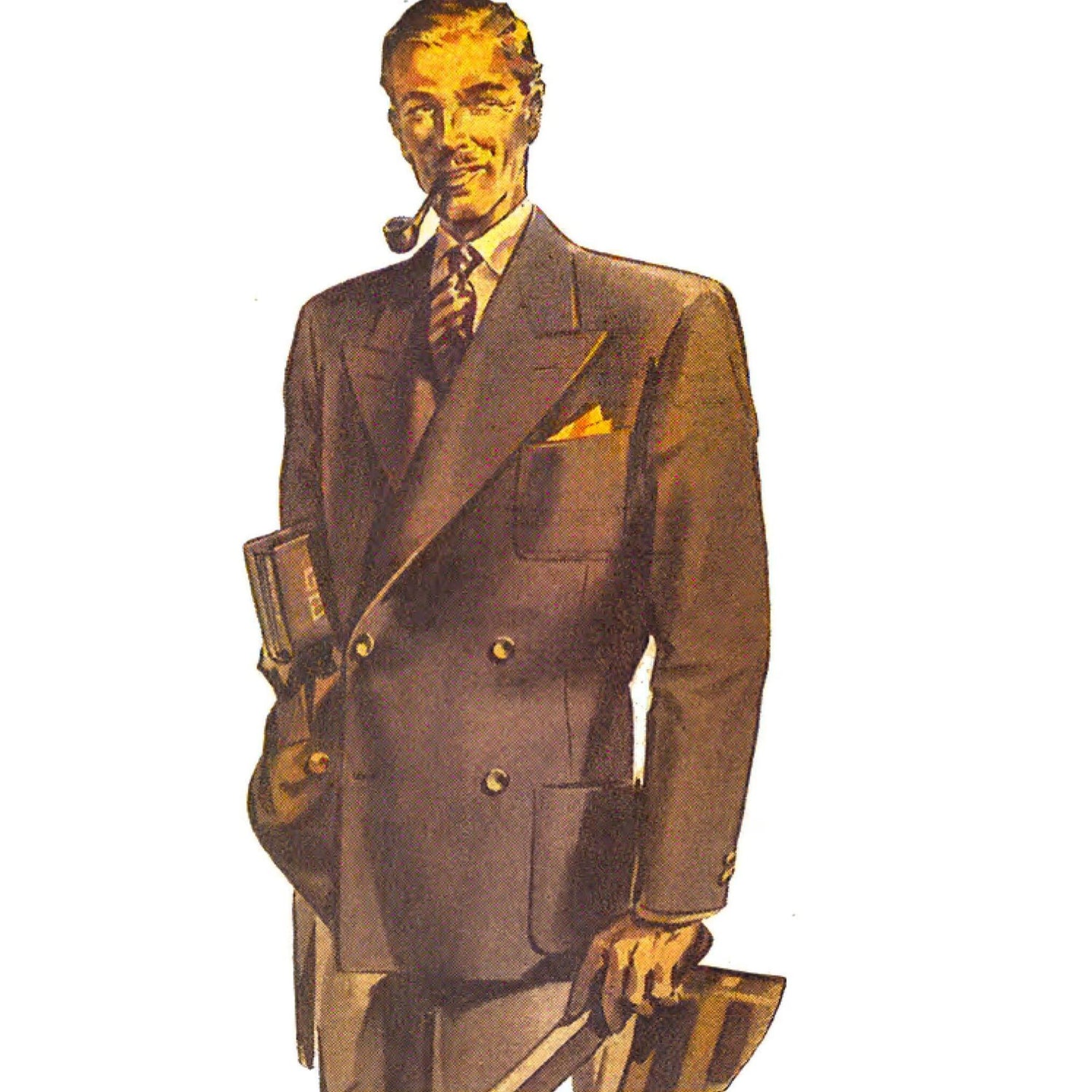 1940's Sewing Pattern Men's Blazer Jacket - Chest 36" (91.4cm)