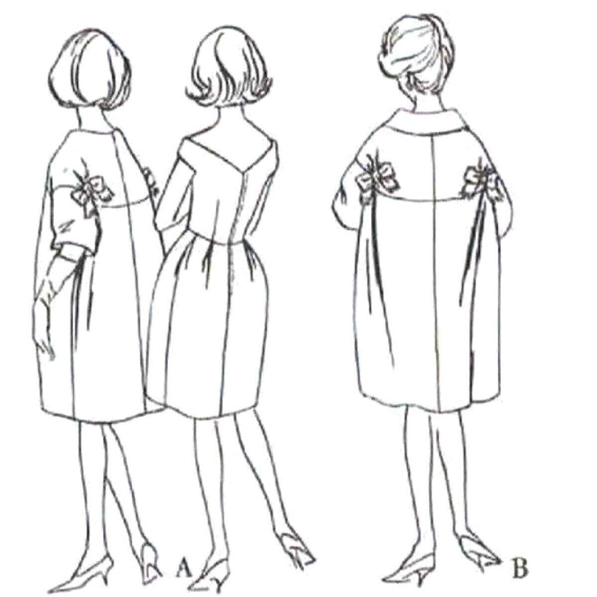 Line drawing of a coat