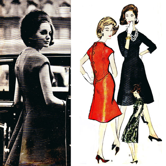 1940s Sewing Pattern, Wrap & Draped Evening Dress - Bust: 36” (91.5cm) –  Vintage Sewing Pattern Company