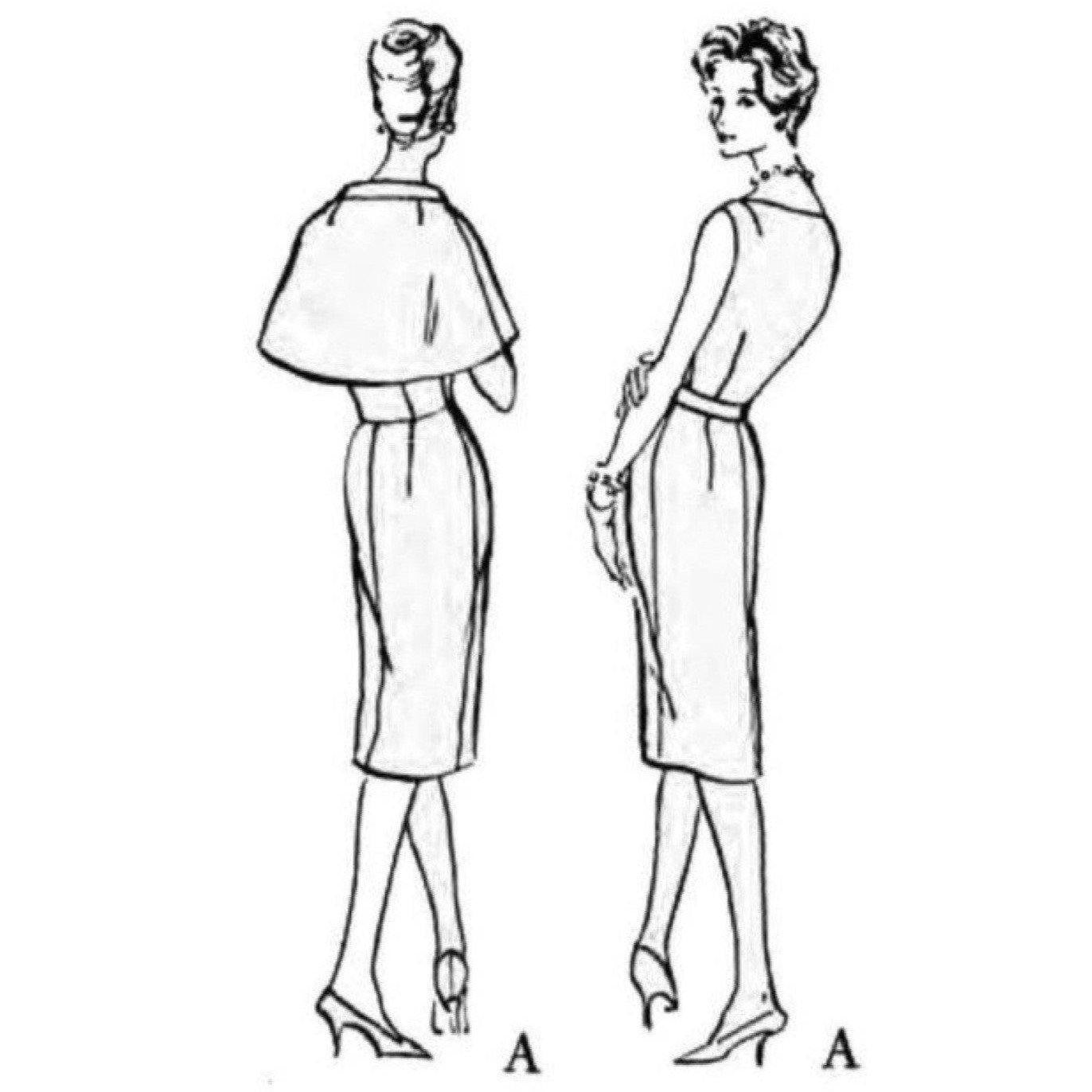 Line drawing of a dress