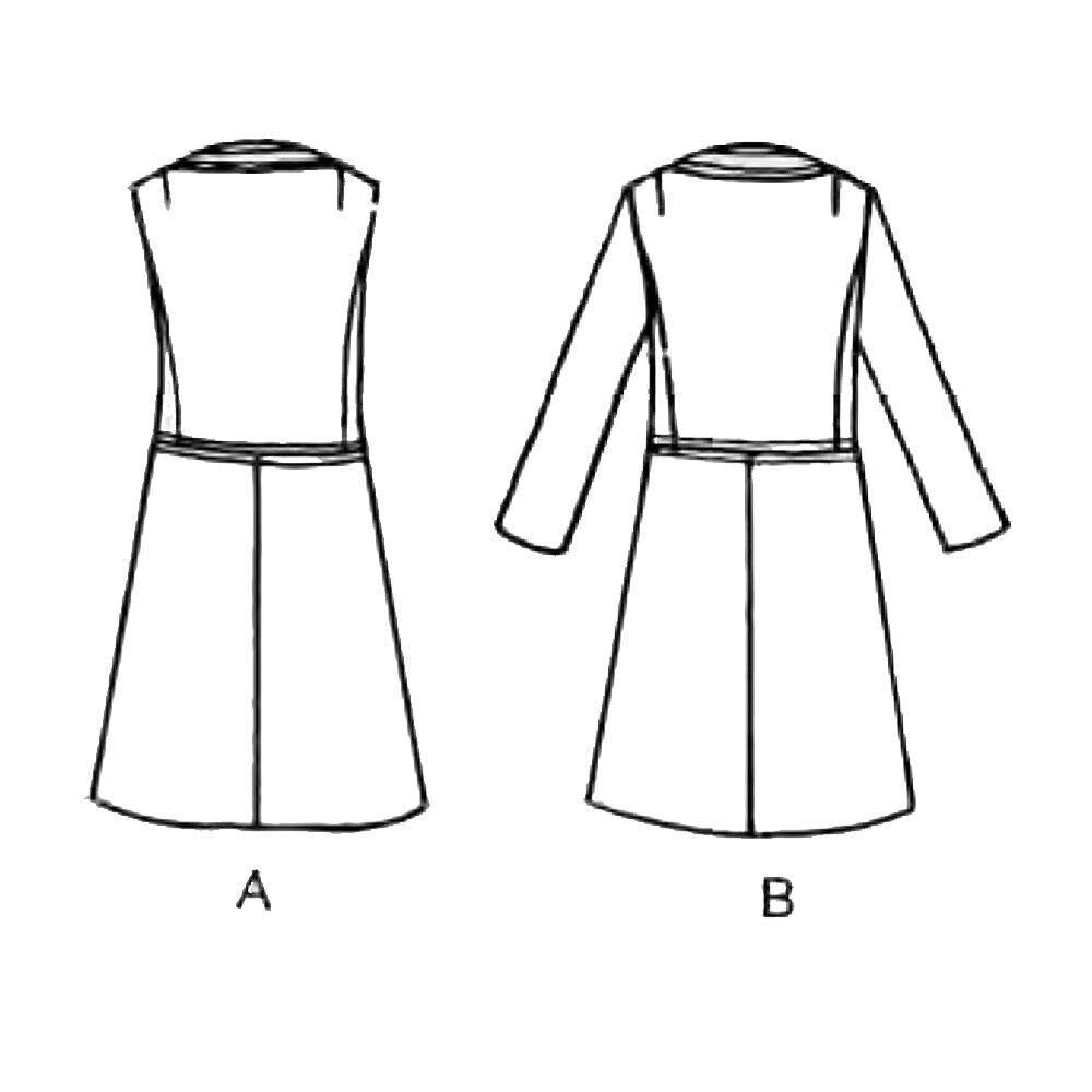 Line drawing of a dress