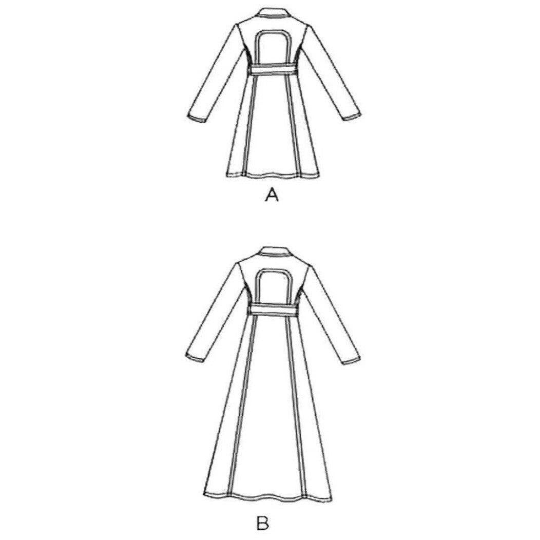 Line drawing of a coat