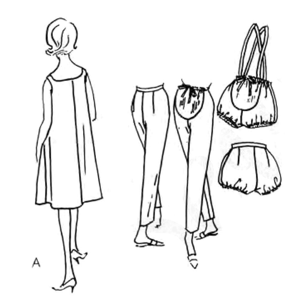 Line drawing of a dress