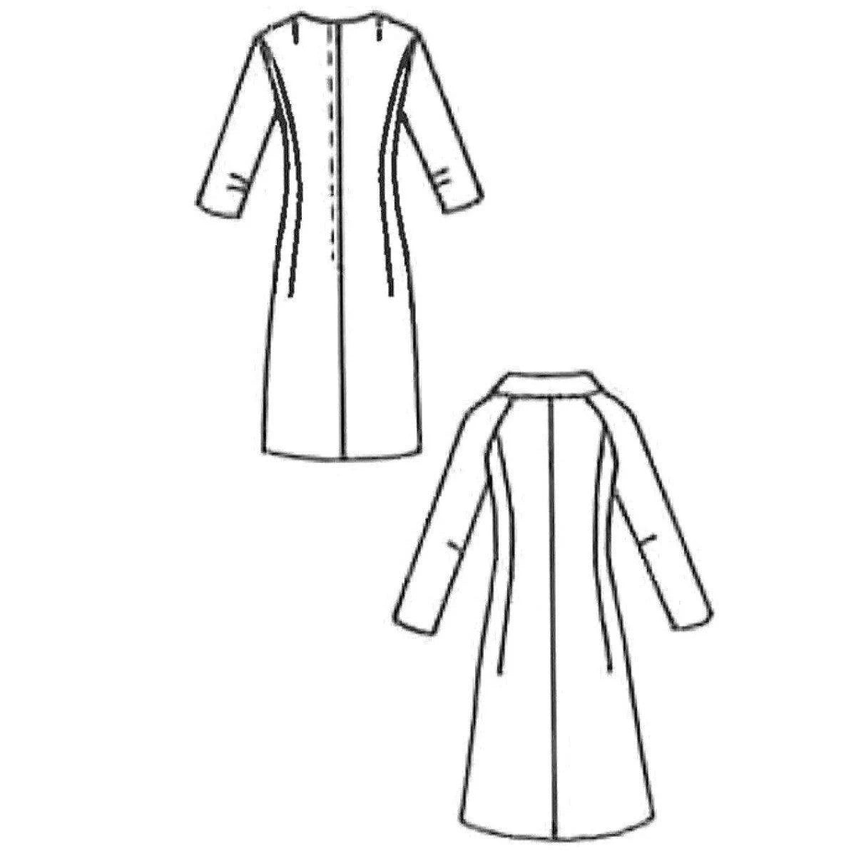 Line drawing of coats