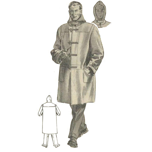 man wearing a duffle coat