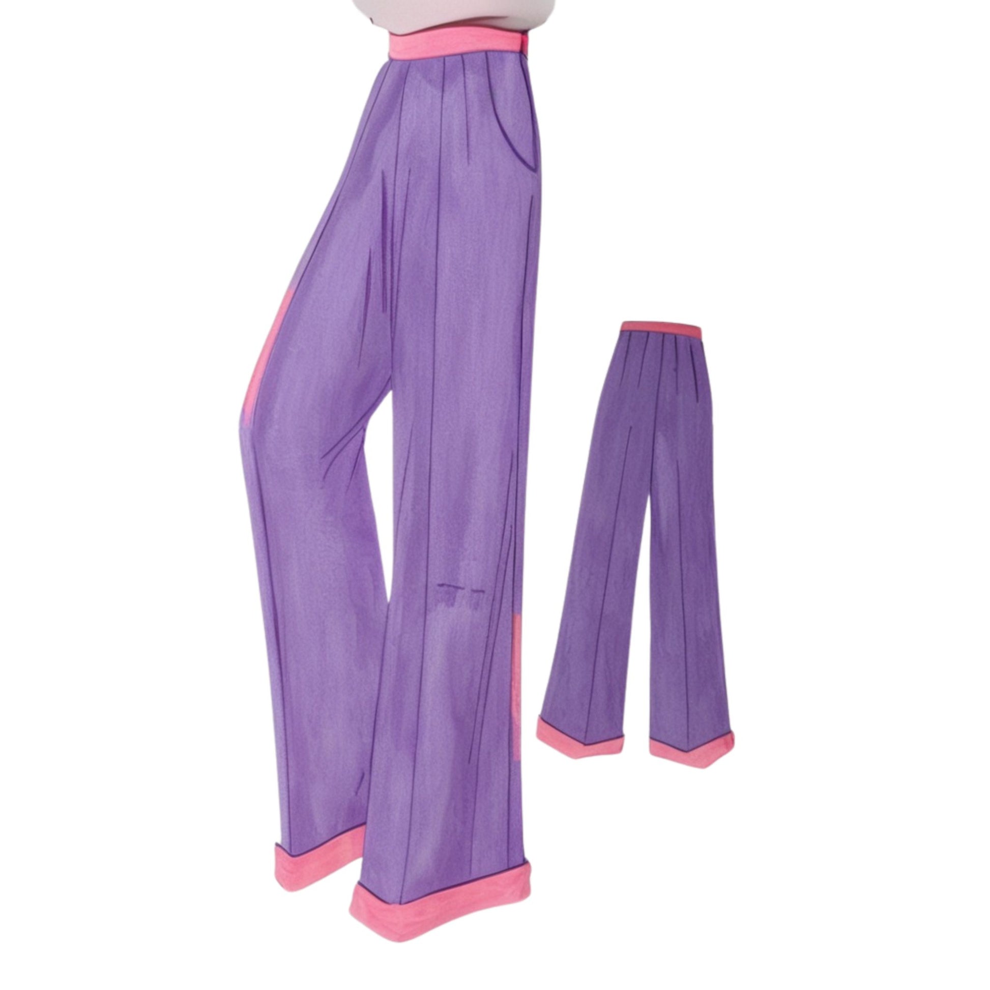 Wide Leg Trousers 1920's Fashion Ladies Pants Clothing 1920s