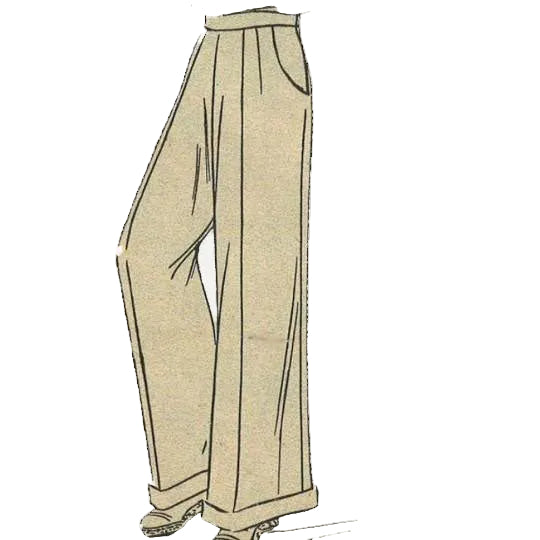 Beige pants on a white background