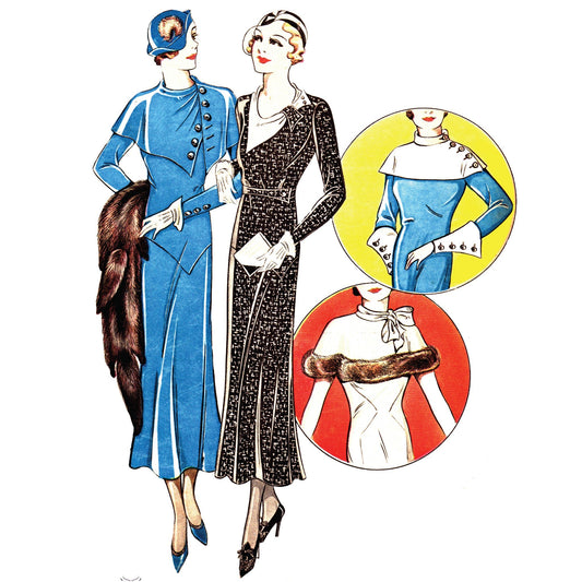 Vintage 1930s Evening Dress Patterns – Vintage Sewing Pattern Company