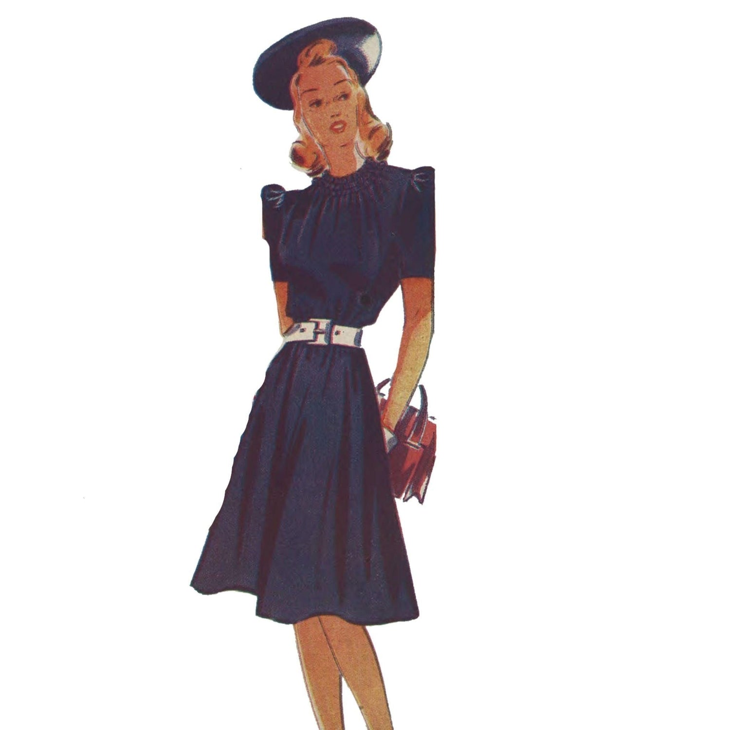 Woman wearing a Tea Dress