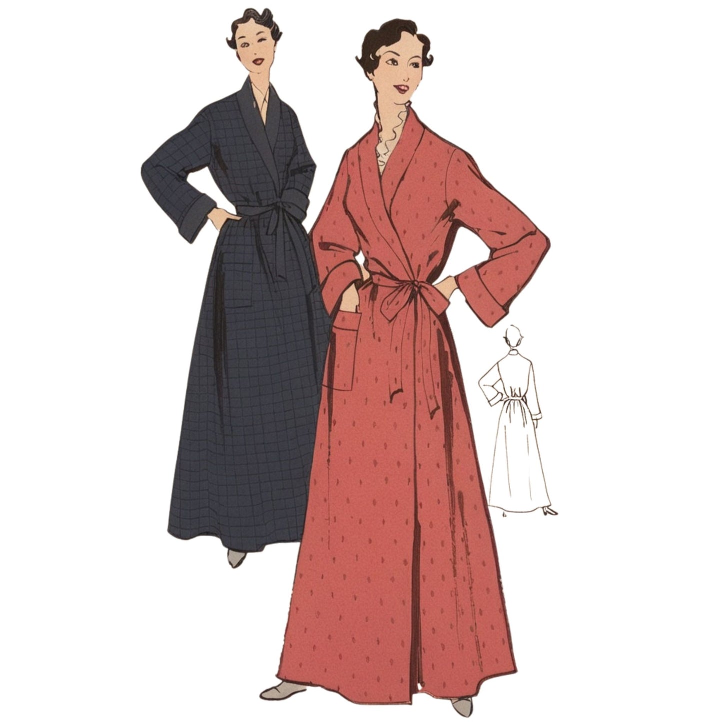 Women wearing Dressing Gowns