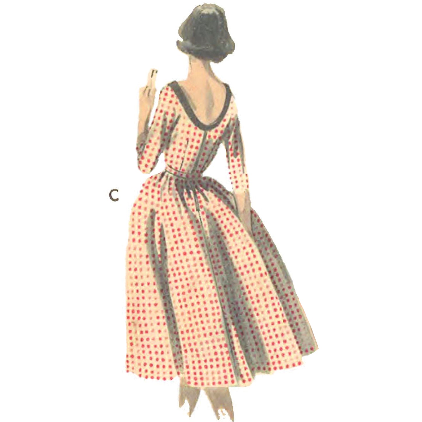 Models wearing Dresses made from sewing pattern butterick 8083