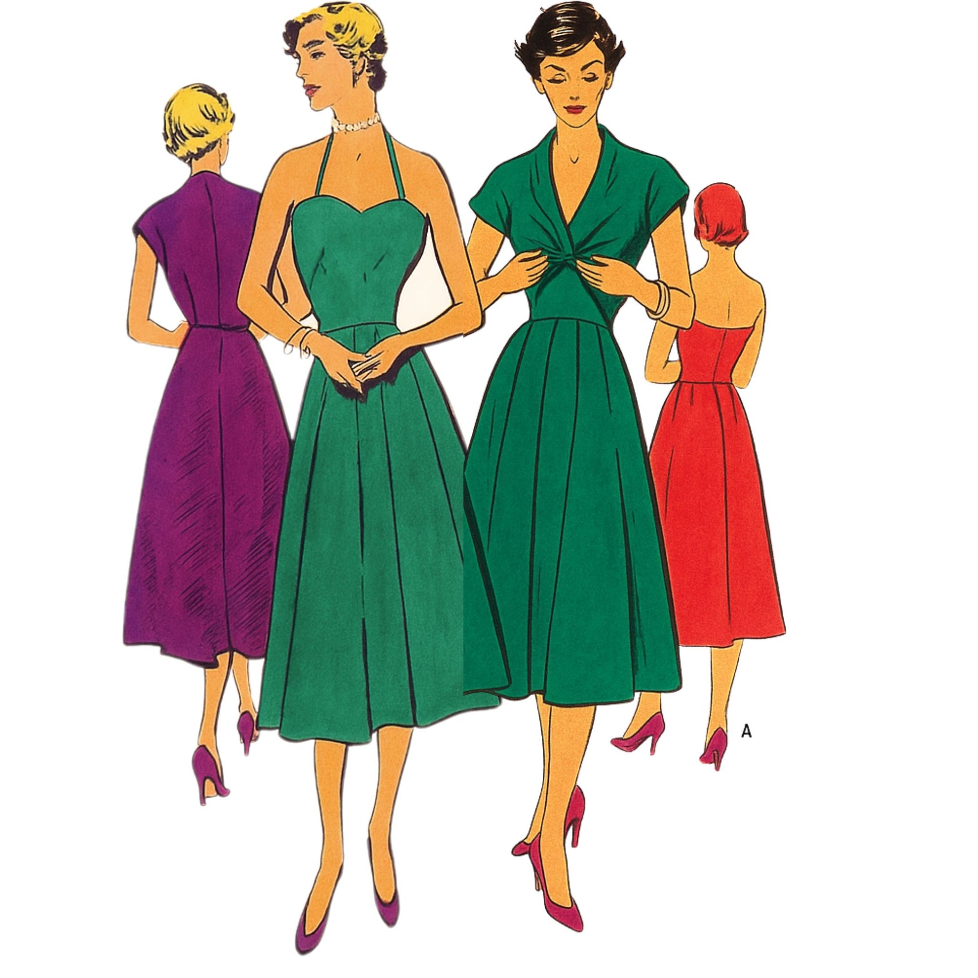 1950s Pattern, Halter Neck Sun Dress & Tie Jacket Vintage Sewing Pattern Company 1950s Pattern, Halter Neck Sun Dress & Tie Jacket Vintage Sewing Pattern Company