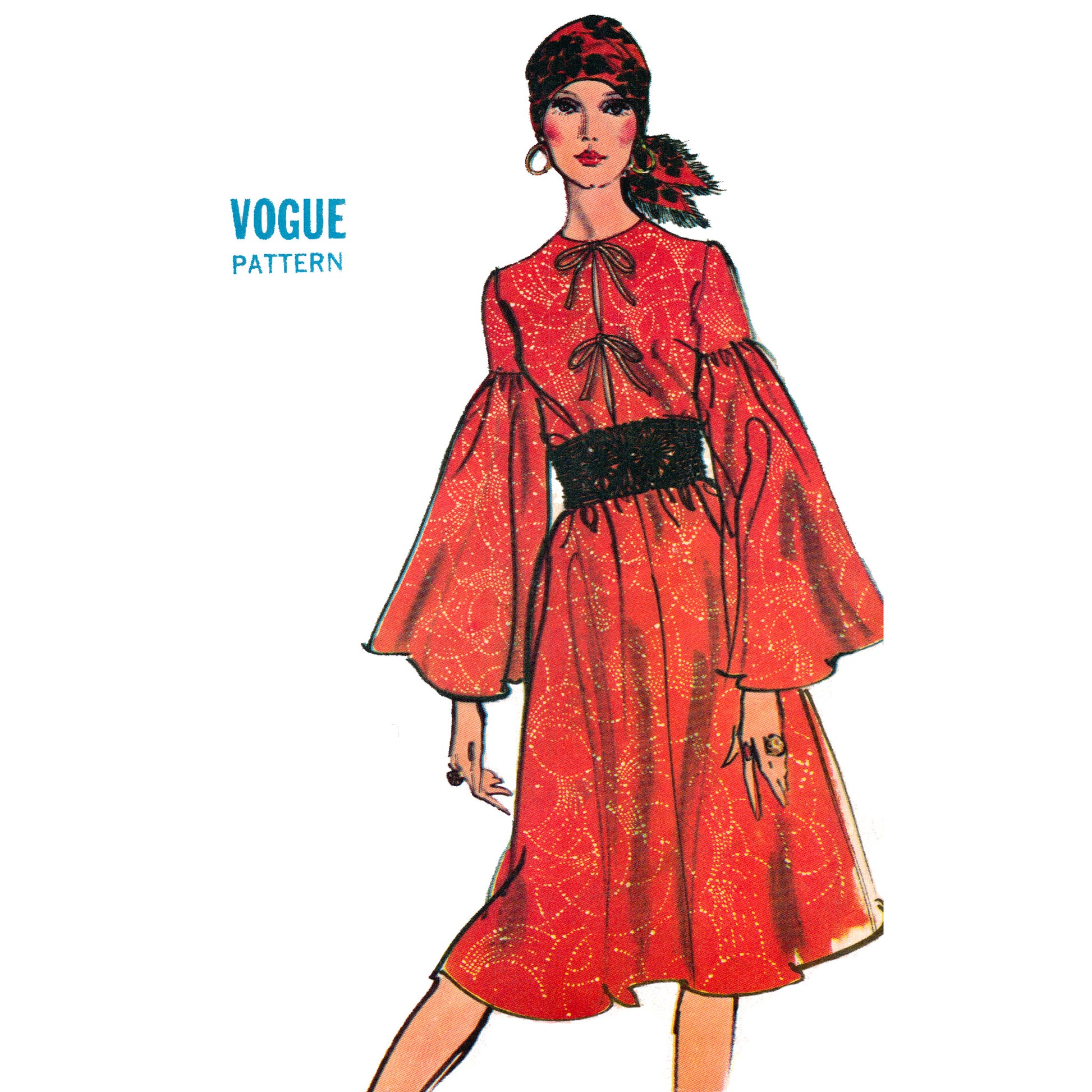 1970s Vogue ONE-PIECE DRESS Sewing Pattern