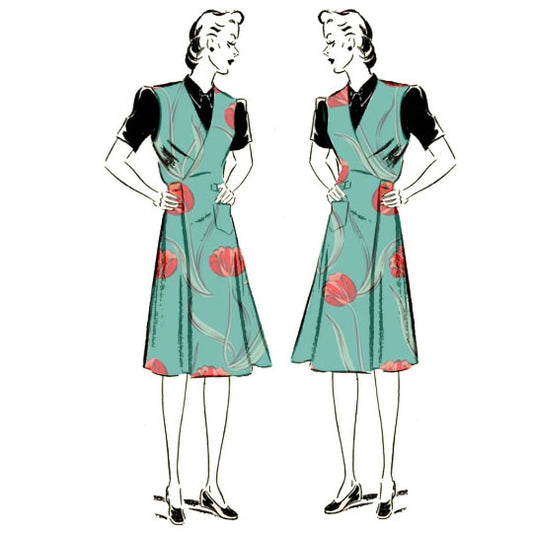 Women wearing 1940s Apron, Duster, Overalls, Pinny