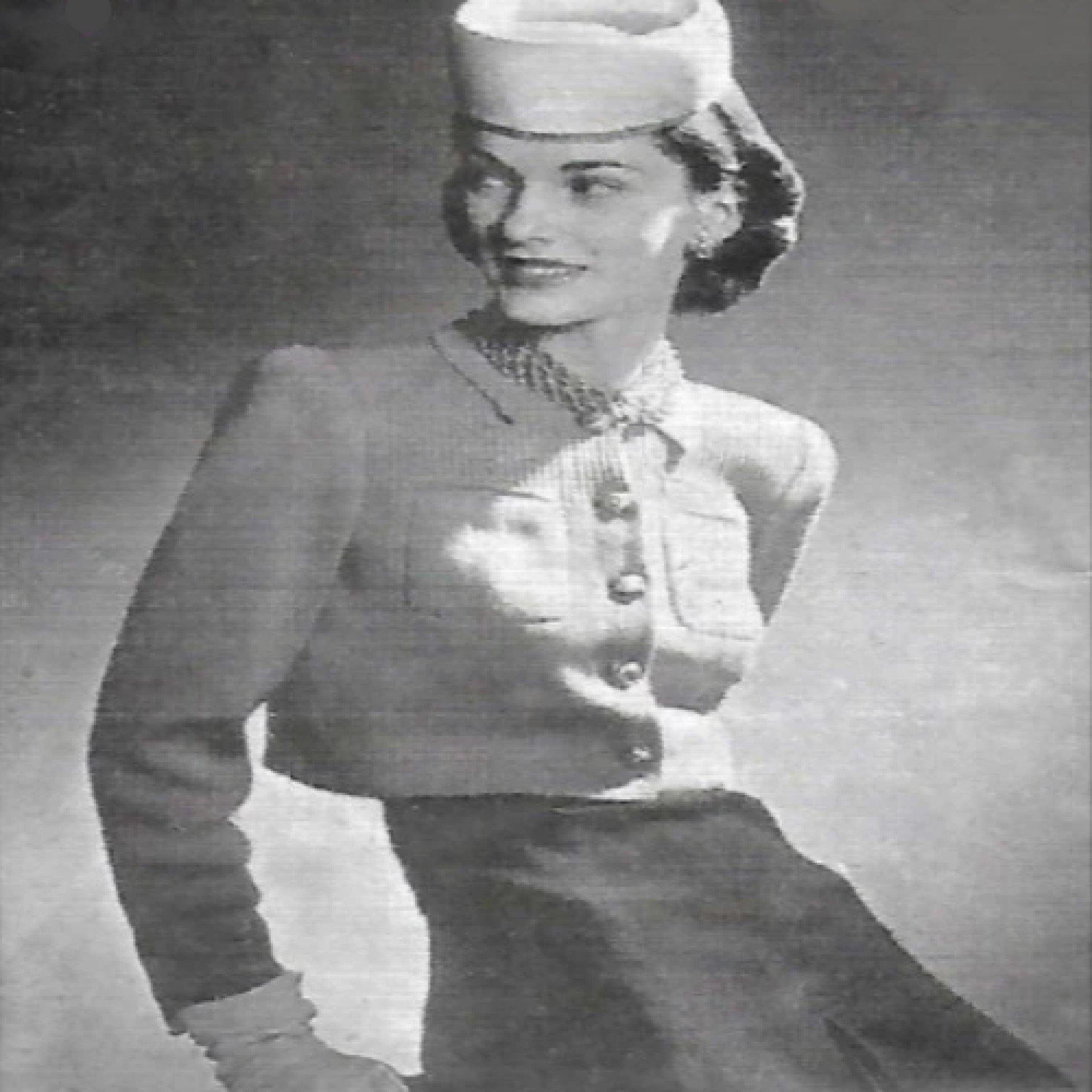 PDF - Vogue 1940's Knitting Pattern - Stylish Lady's Box Jacket - Bust ...