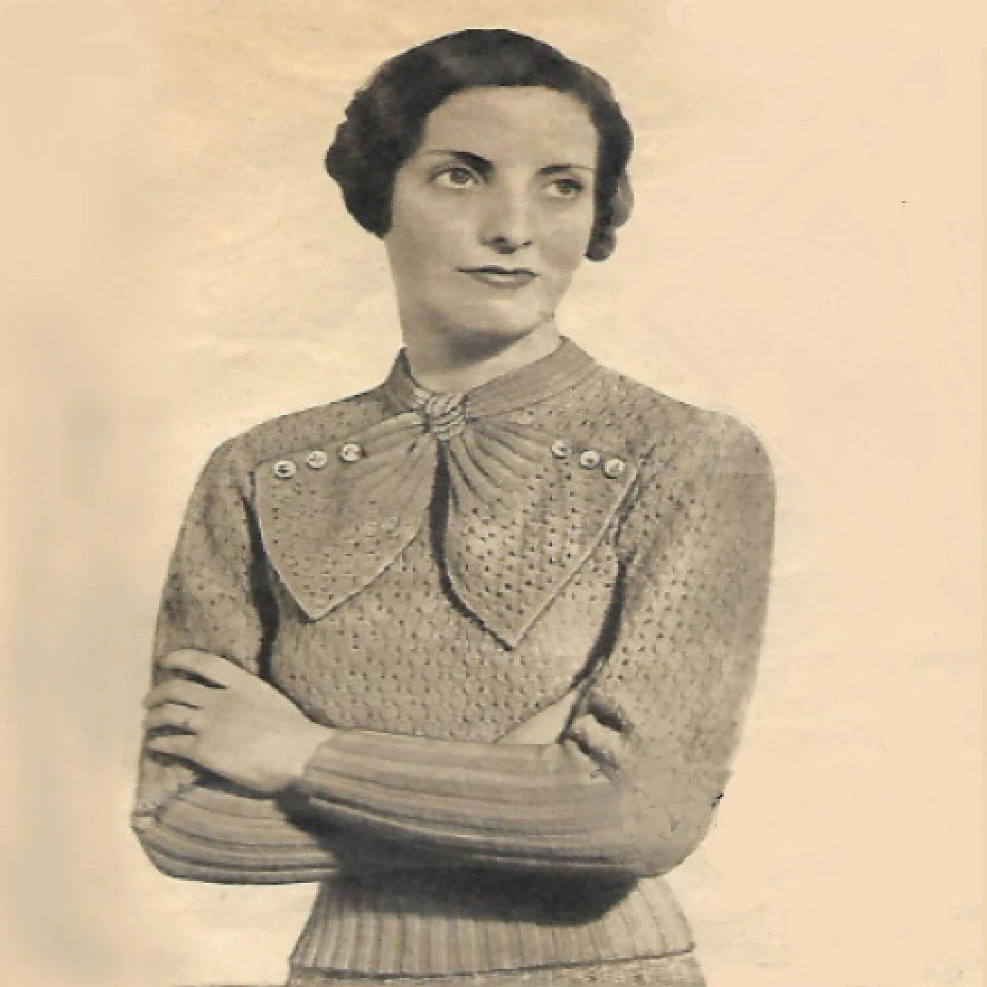 Woman wearing a sweater