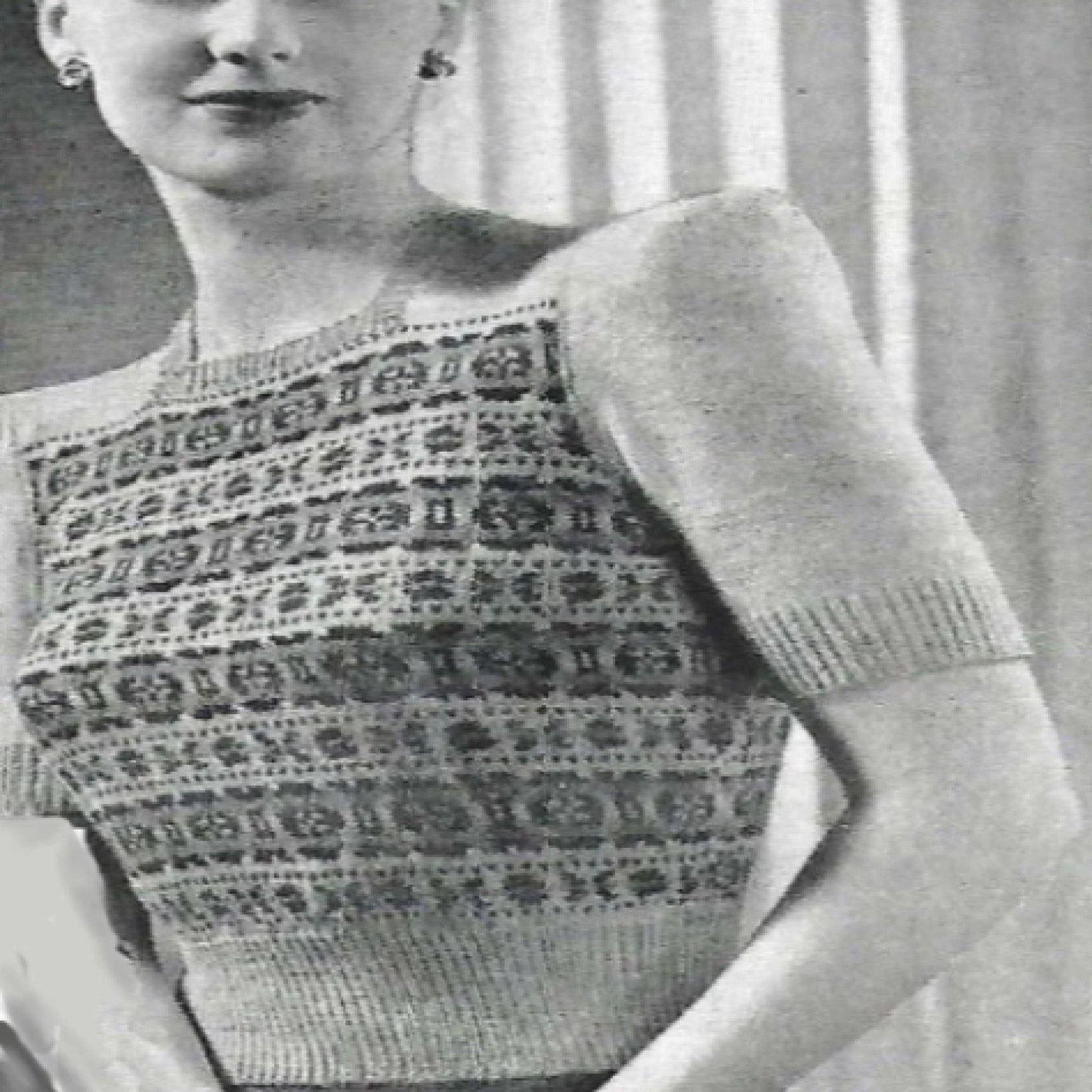 Women wearing fair isle jumper