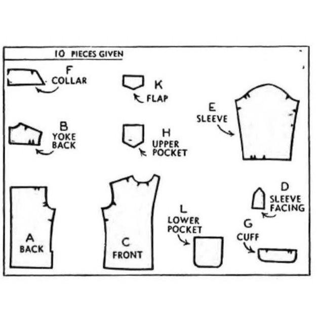 Back cover pattern plan