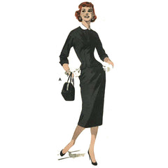 1950's Wiggle Dress and Jacket Bust 36 PDF Sewing Pattern 