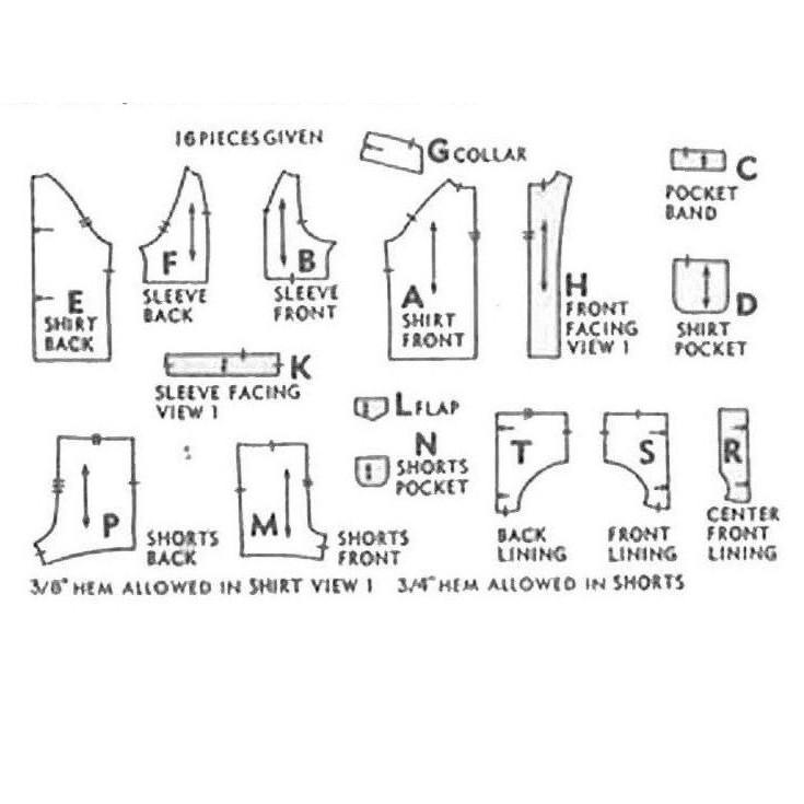 Back cover pattern plan