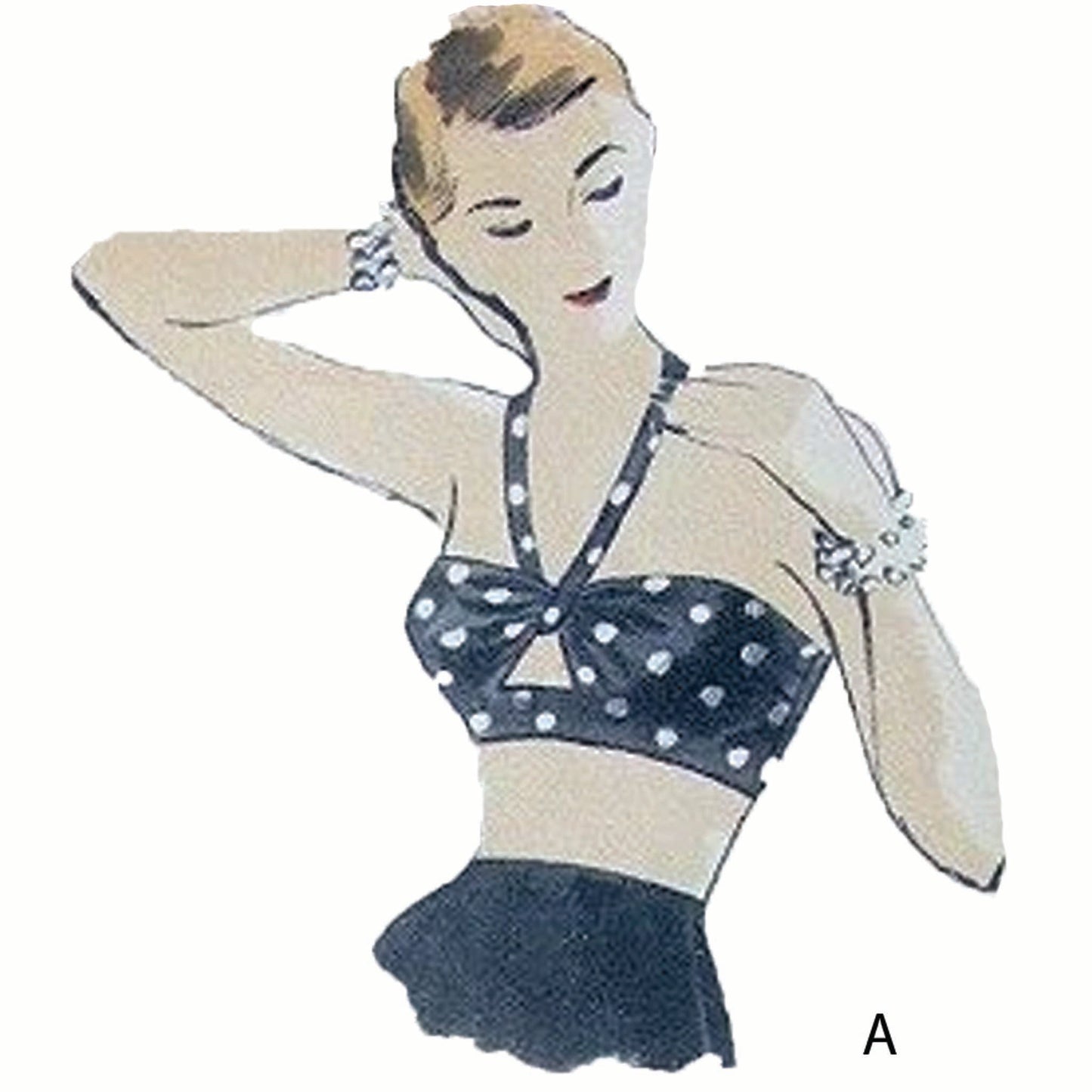 Models wearing halter neck and crop tops made using Vogue  7385 Sewing Pattern