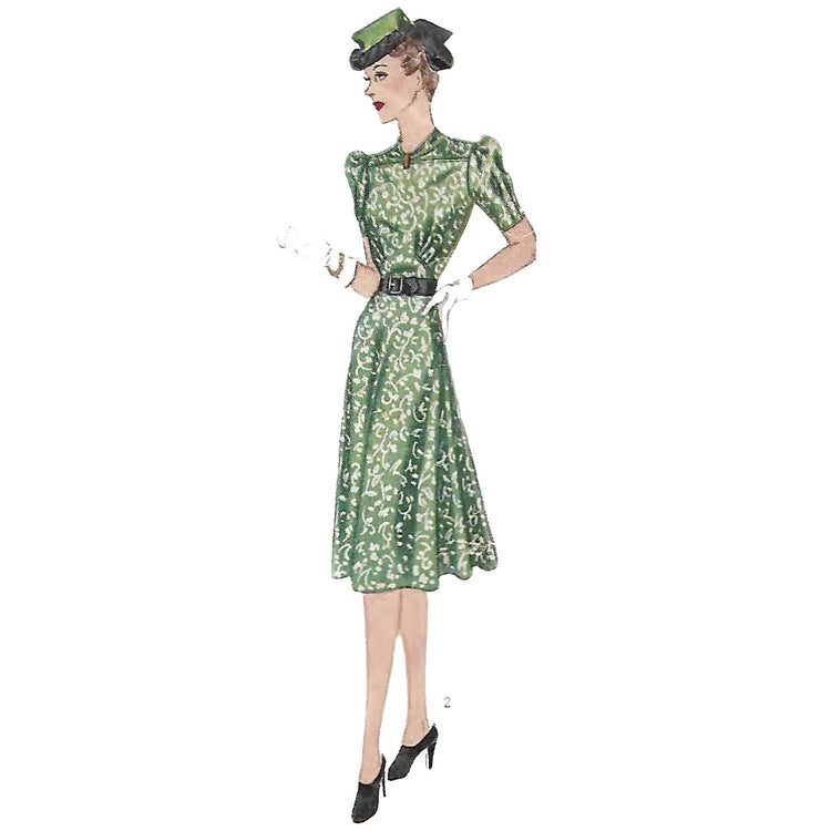 1940s Pattern, Gathered Bodice Tea Dress – Vintage Sewing Pattern Company