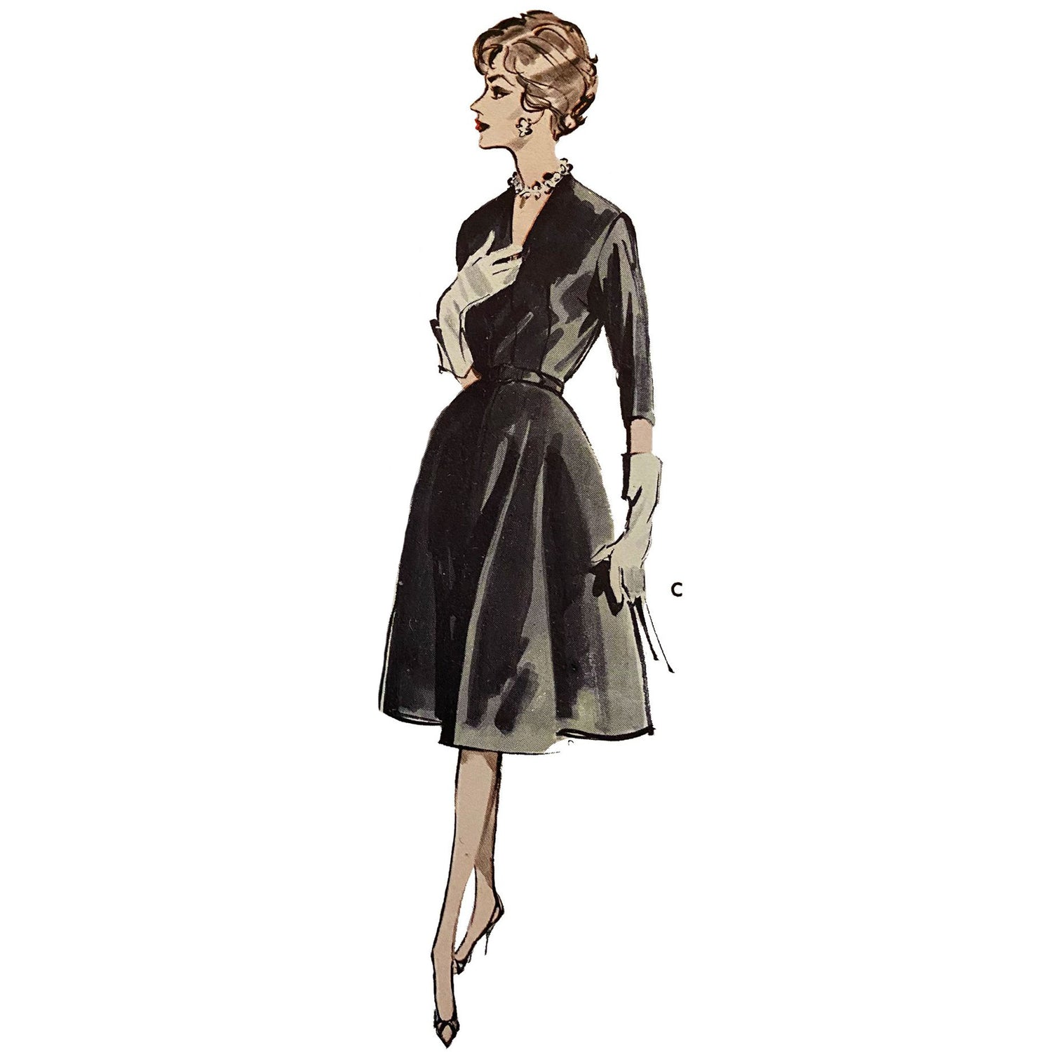 PDF-Vintage 50s Patter –Sarong Dress, beachwear- Bust 36”-Download – Vintage  Sewing Pattern Company