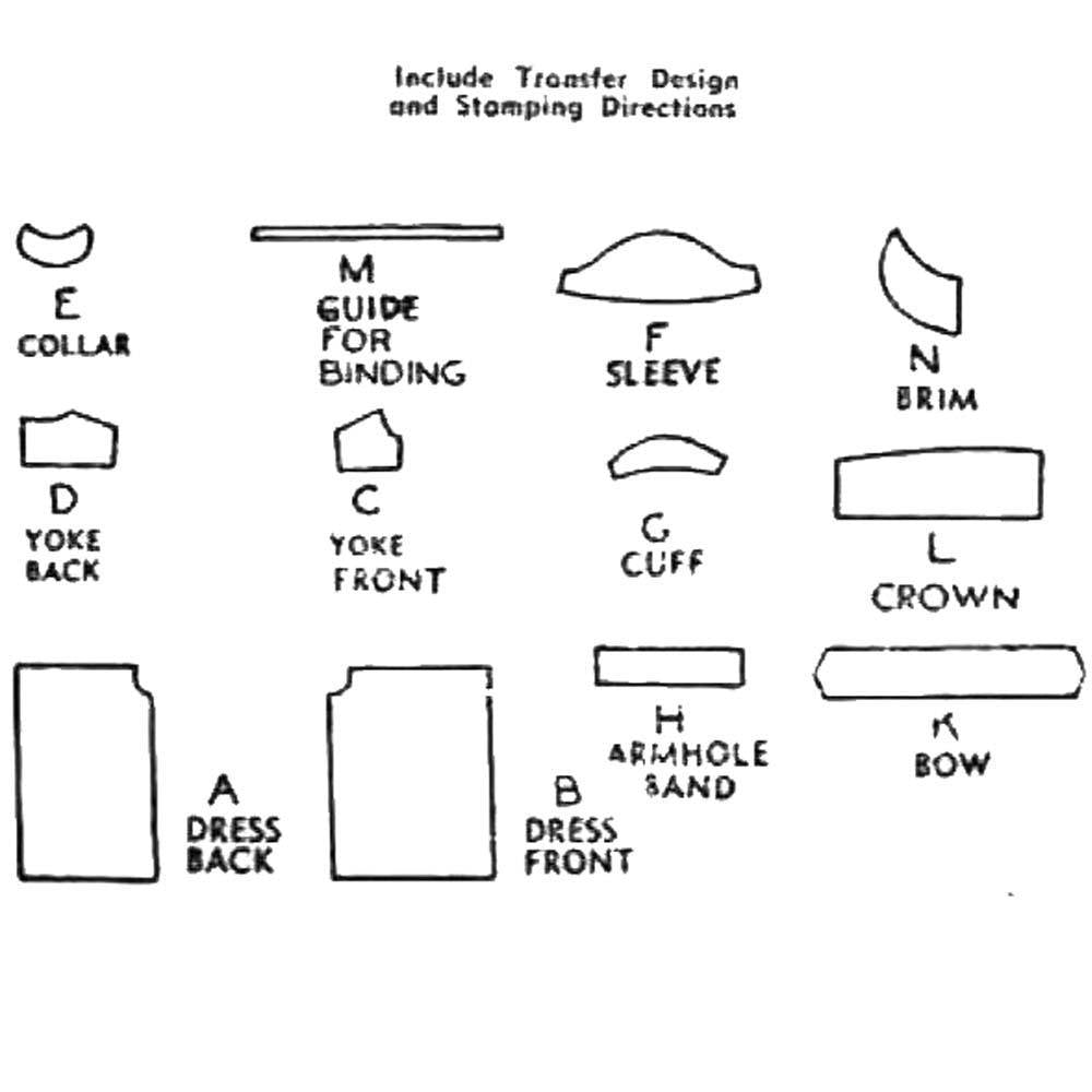 Back cover pattern plan