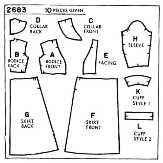 PDF - 1950's Pattern 'Biddy' Dressing Gown, Robe, Housecoat - Multi-si ...