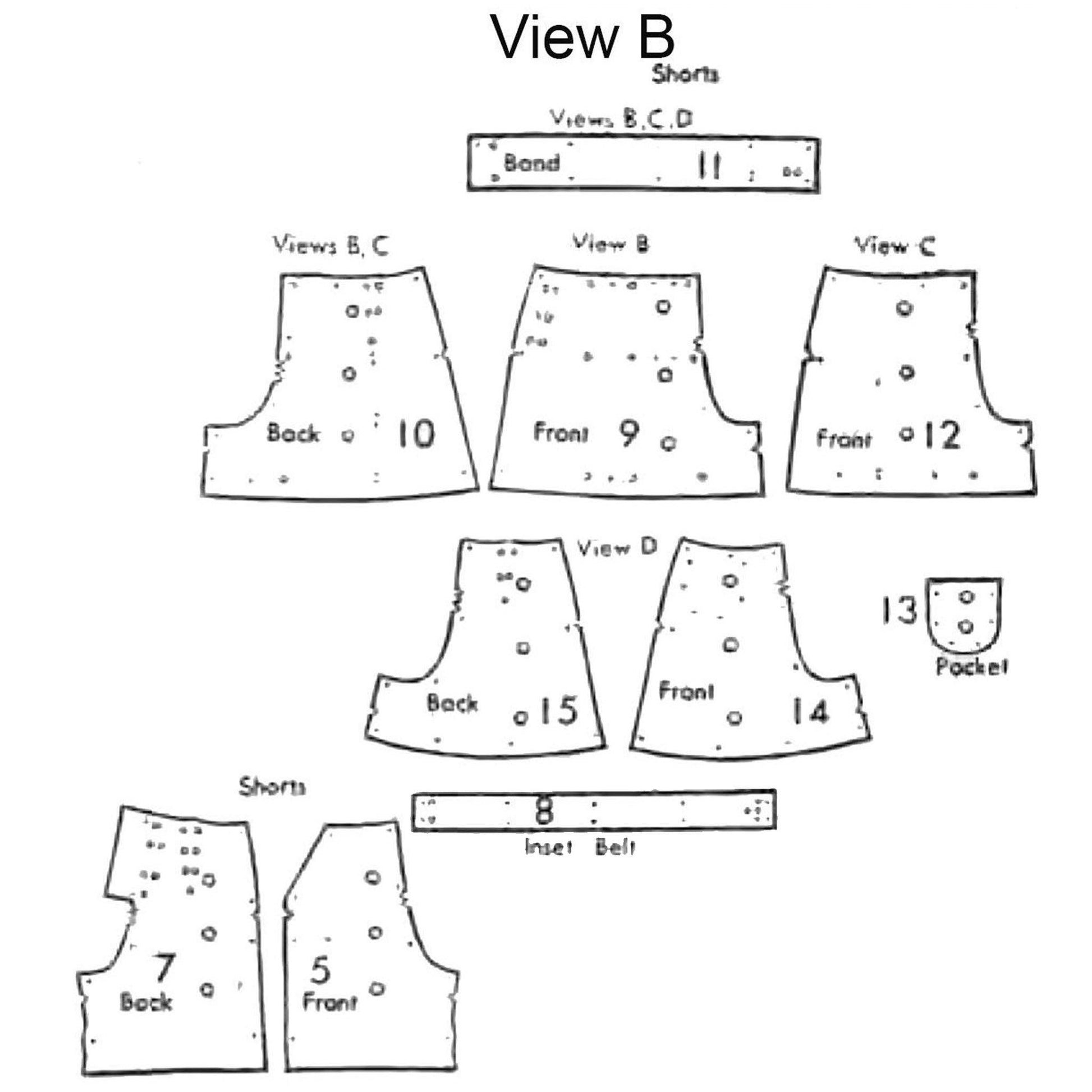 Back cover pattern plan