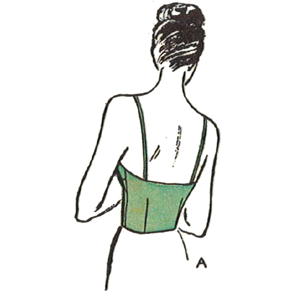 40er-Jahre-Dessous-Muster: BH- und Slip-Set – Brustumfang 40 Zoll (102 cm)