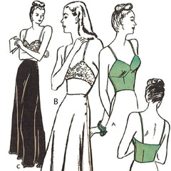 1940's Lingerie Pattern, WWII Bra in 2 Styles - Bust 34” (87.6cm) – Vintage  Sewing Pattern Company
