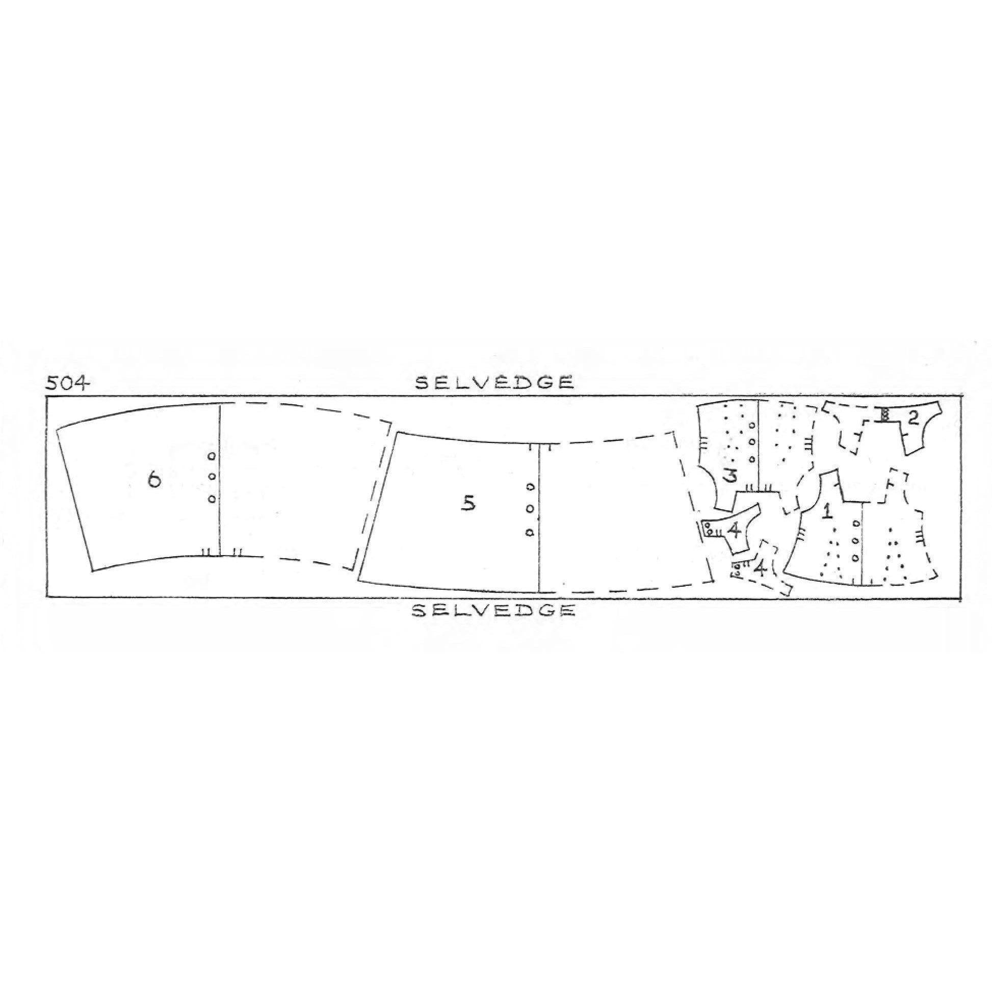 Back cover pattern plan