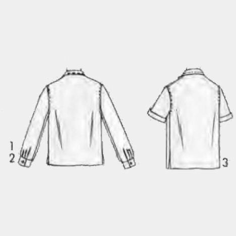 line drawing of garments