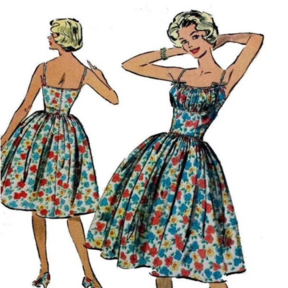 PDF - 1950s Pattern, Marilyn Monroe Style Bombshell Pin Up Dress 'Easy ...