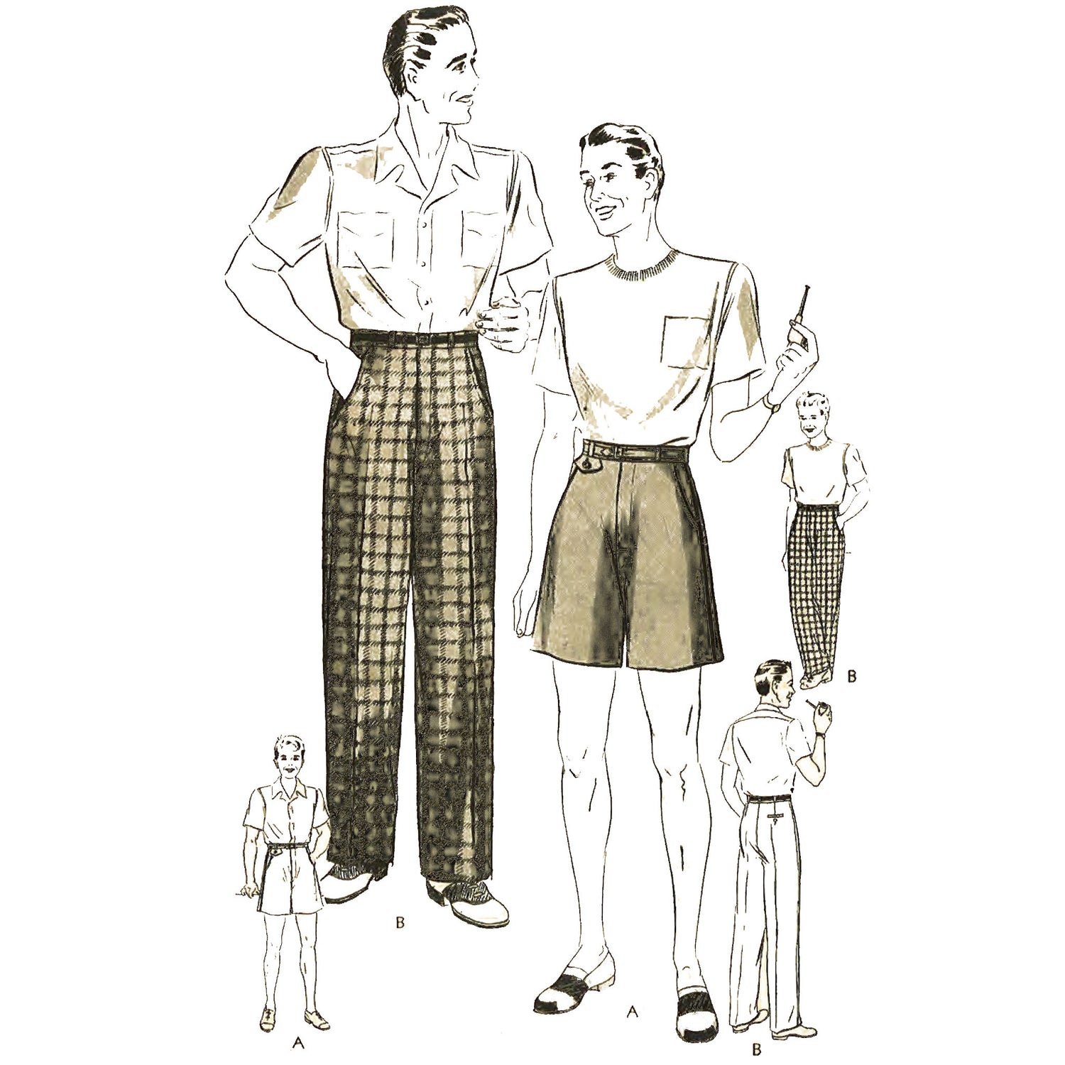 Men Cotton Linen Pant | Harem Short Pants | Casual Trousers | Sainly– SAINLY