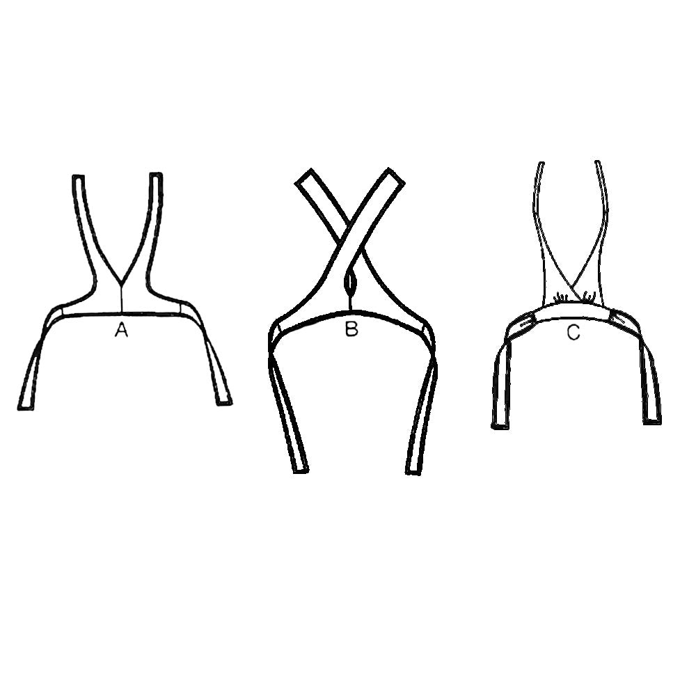 Line drawing of tops.