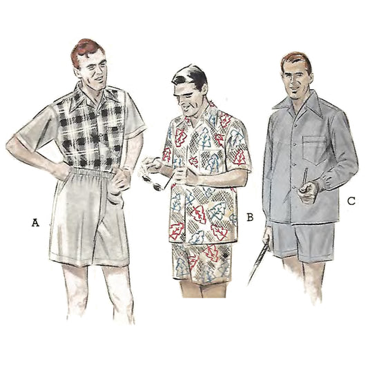 Men wearing shirts and shorts