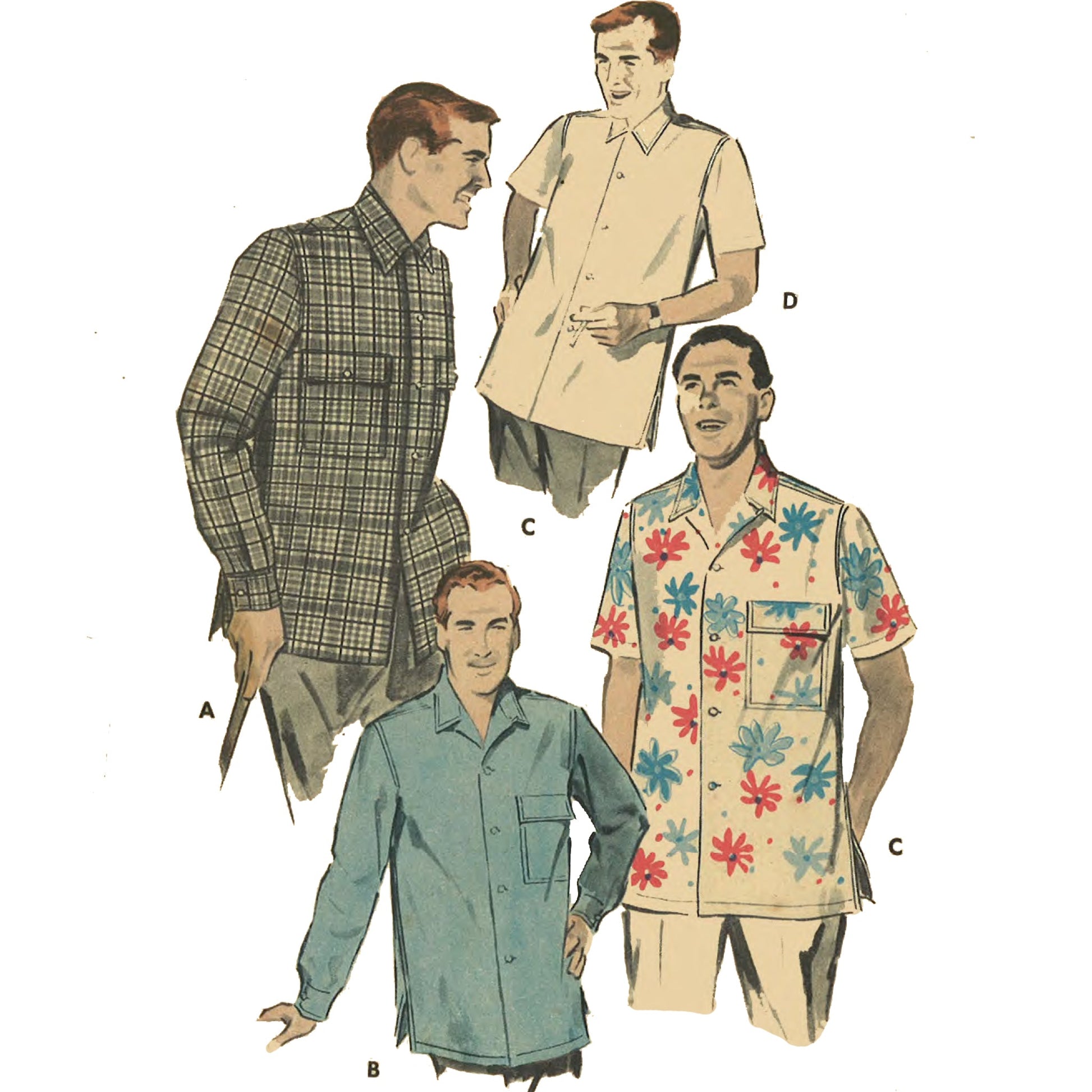 1950s Pattern, Men's Relaxed and Casual Sports Shirt – Vintage Sewing Pattern Company 1950s-pattern-men-s-relaxed-and-casual-sports-shirt-vintage-sewing-pattern-company