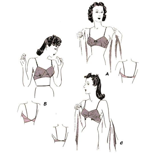 Women wearing 1940s bras.