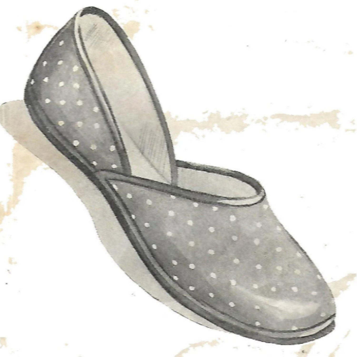 Vintage 1940's Pattern, Ladies' Slippers - Make-Do-And-Mend PDF Download - Vintage Sewing Pattern Company