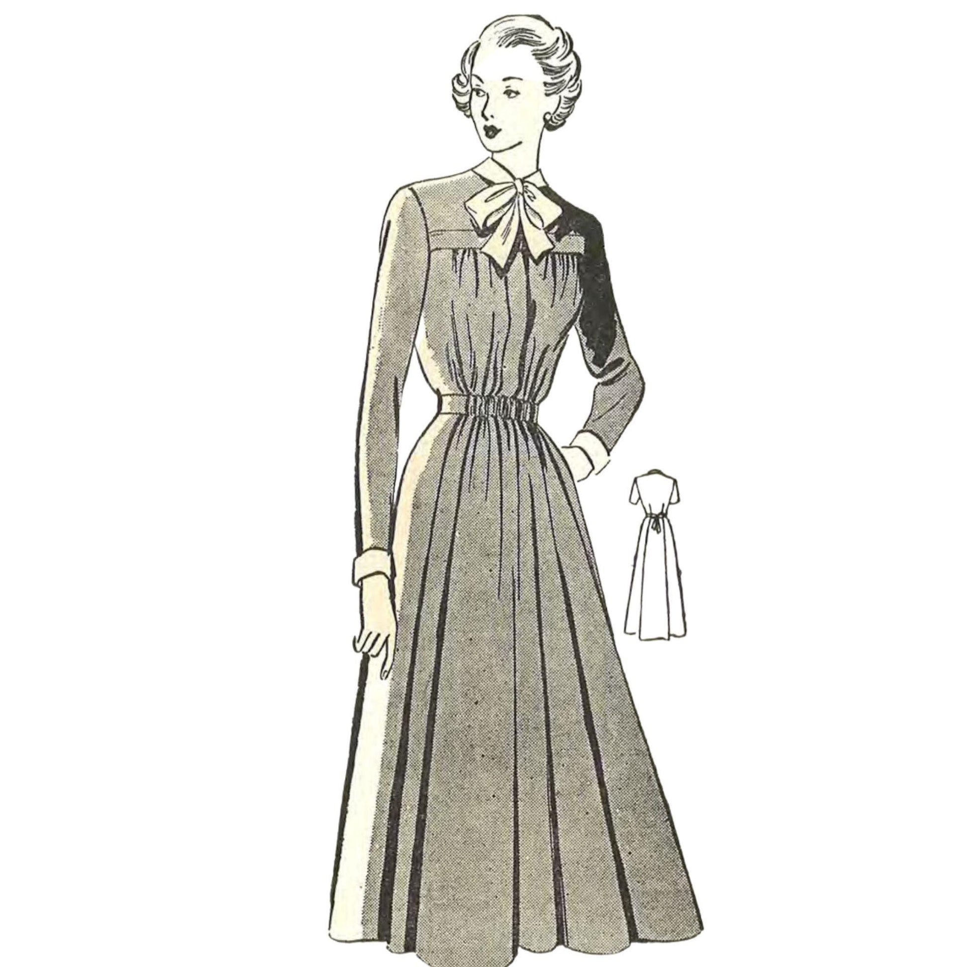 1940's Sewing Pattern: Misses' Maternity Dress - Bust 40” (102cm)