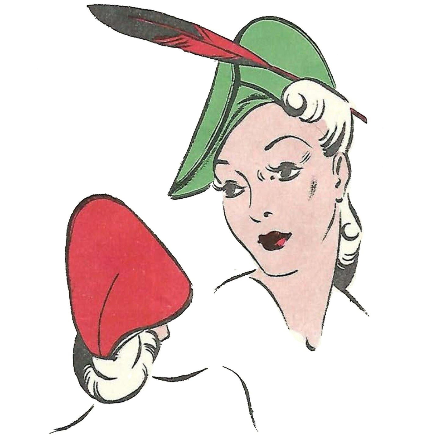 Women wearing 'Elegant Hat' showing the front and back of the hat.