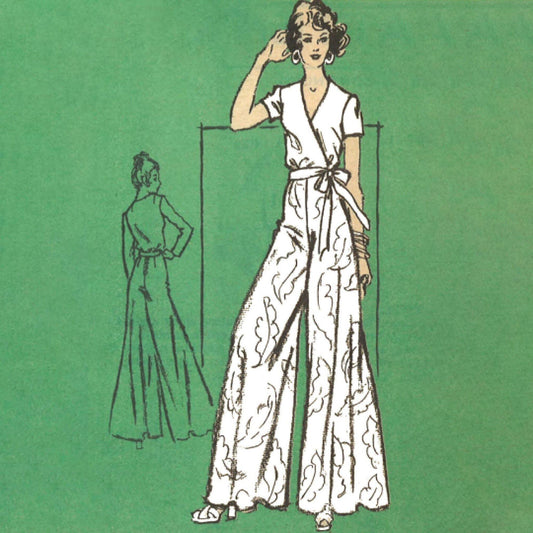Vintage Sewing Patterns PDF - Jumpsuits, Culottes, Dungarees