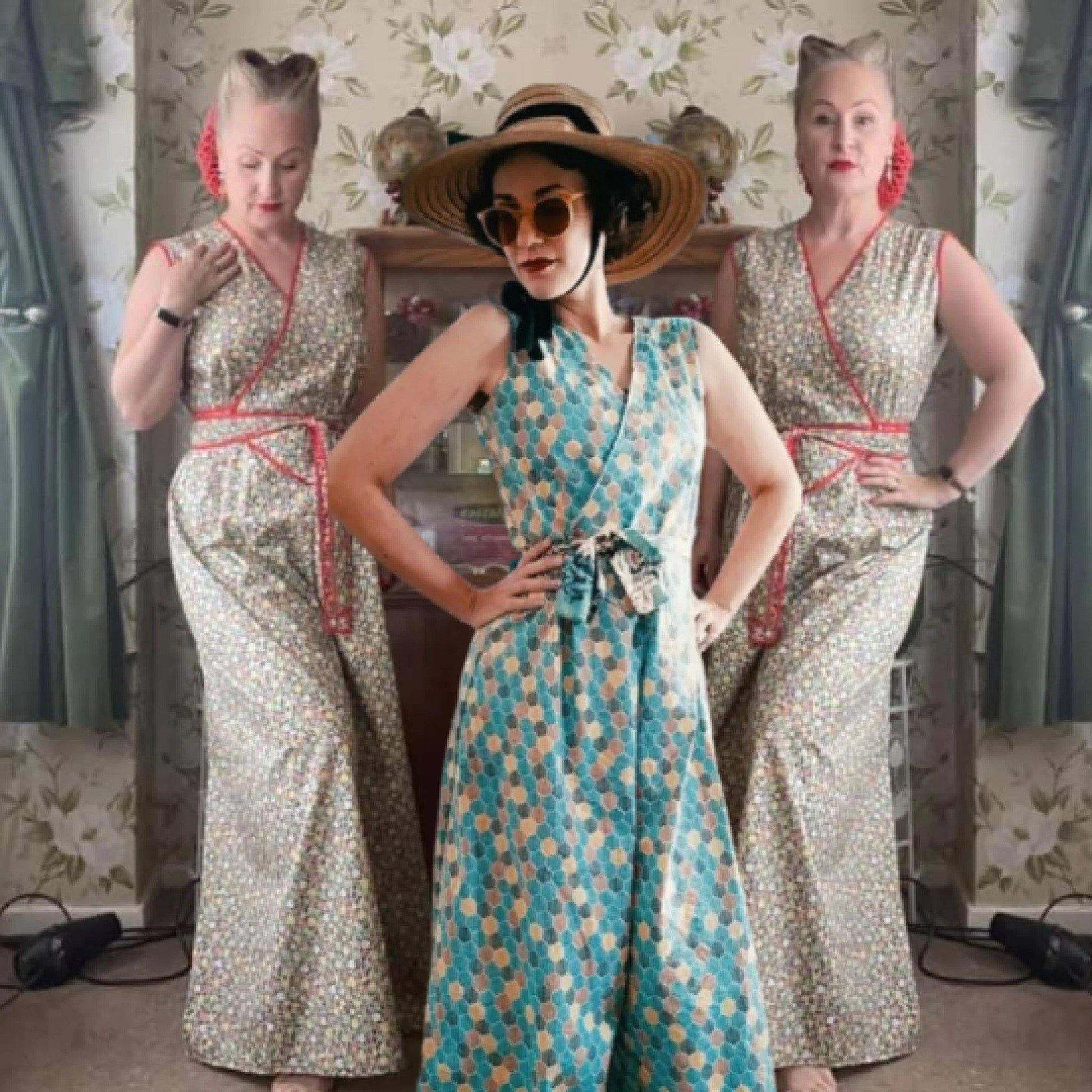 Image of three women wearing Day or Night' Jumpsuits, Beachwear, Lounging Pyjamas