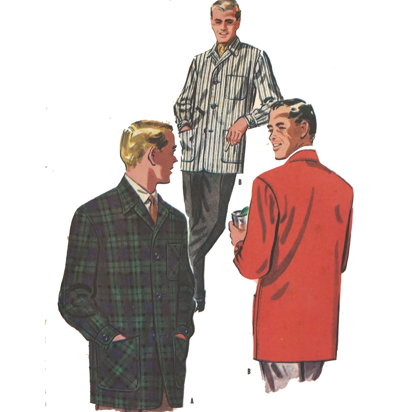 Men wearing long jackets