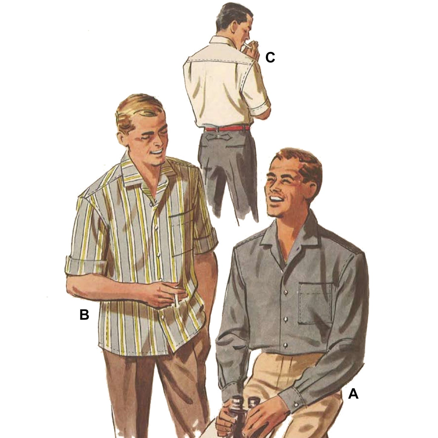 Men wearing shirts